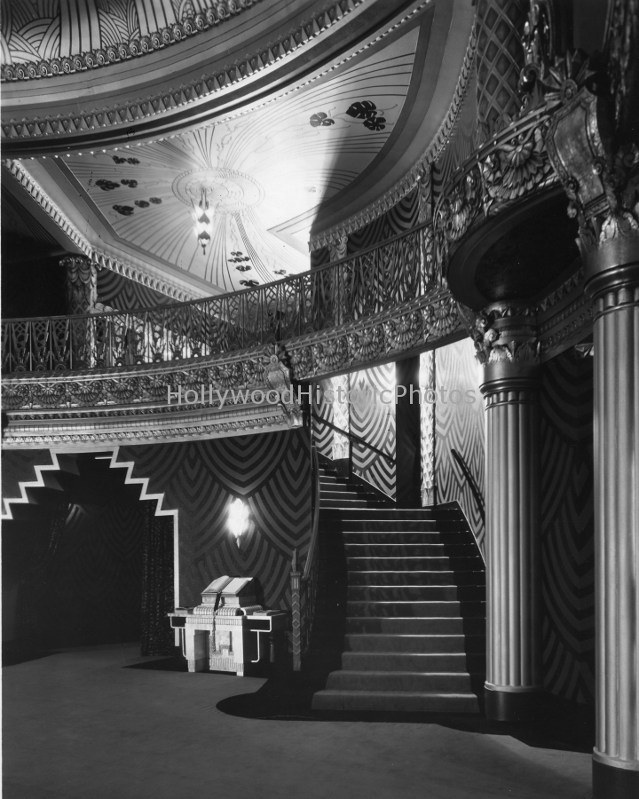 Fox Wilshire Theatre-interior 1930 8440 Wilshire Blvd. stairs to the balcony .jpg